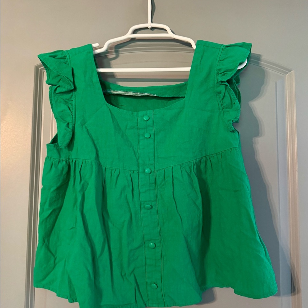 Vibrant Green Top